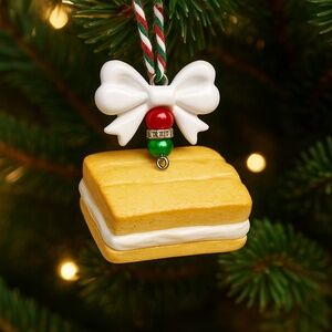 Mother’s Cookies Taffy Dulce de Leche Christmas Ornament – Hand-Sculpted Clay